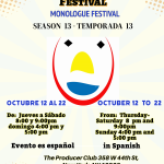 Participantes e Invitados Festival Monologando Ando 13 Temporada